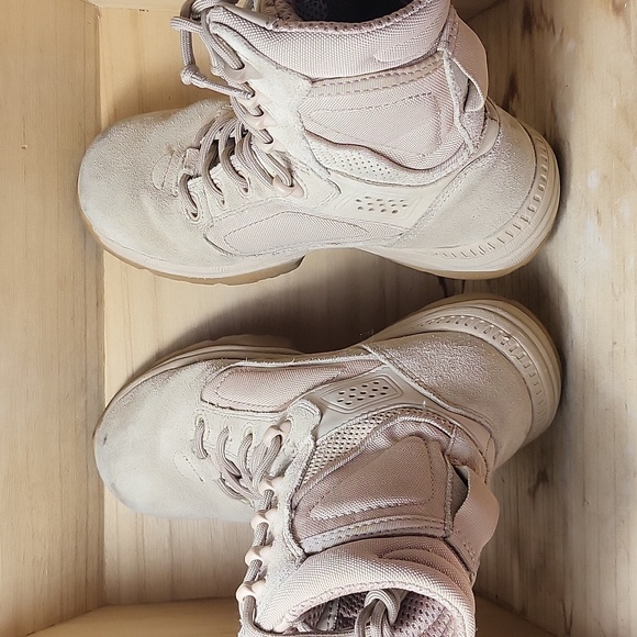 Altama Yough Militar Beige Cream Color Boots - Picture 7 of 9